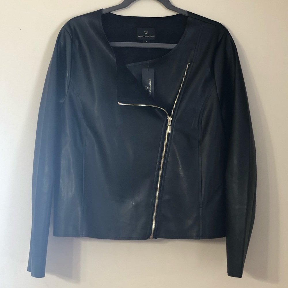 JCPenney’s Faux Leather Jacket